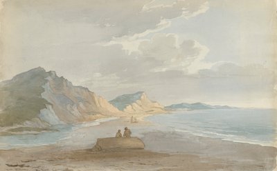 La playa de Charmouth de John Baverstock Knight