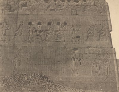 Edfu-Esculturas e inscripciones en la cara oriental de John Beasley Greene