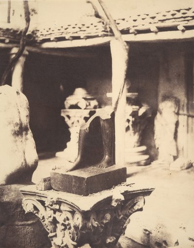 Fragmento de una Estatua Egipcia en el Museo de Cherchell, Argelia, 1856. de John Beasley Greene