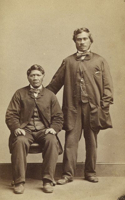 Takerei y Hapimana, c.1863 de John Beattie
