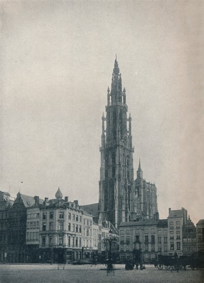 Catedral de Nuestra Señora, Amberes, Bélgica, c1900 1914-1915 de John Benjamin Stone