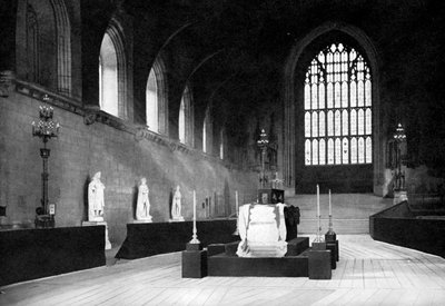 El velatorio de William Gladstone, Westminster Hall, Londres, 1898 c. 1905 de John Benjamin Stone