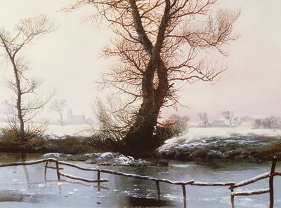 La piscina congelada, 1873 de John Berney Ladbrooke