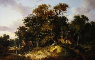 Cabañas en el bosque de John Berney Ladbrooke