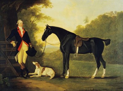 Oficial de la Guardia Real a Caballo con su caballo y perro de John Best