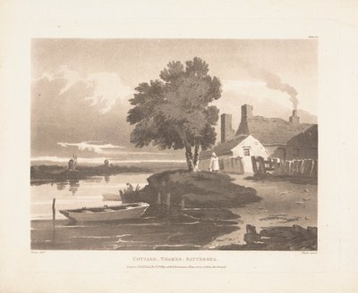 Cottage, Támesis, Battersea de John Bluck