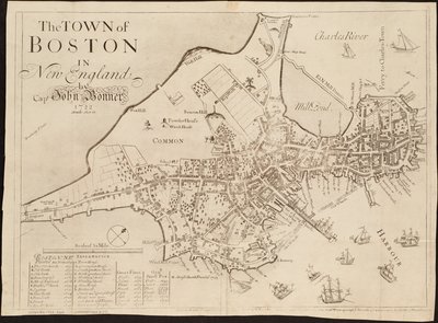 La ciudad de Boston en Nueva Inglaterra de John Bonner