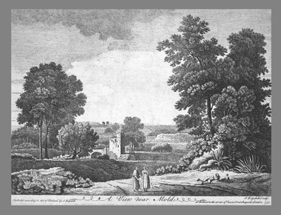 Una Vista Cerca de Mold, c1752 de John Boydell