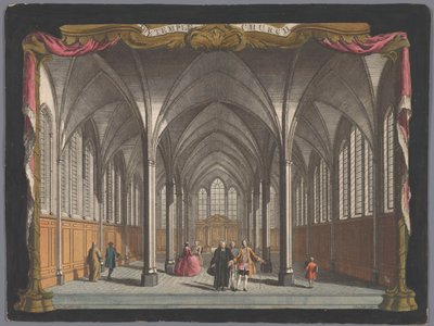 Vista del interior de la Iglesia del Temple, Londres de John Boydell