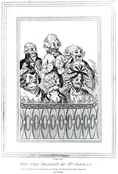 Para el beneficio de la Sra. Jordan, 1787 de John Boyne