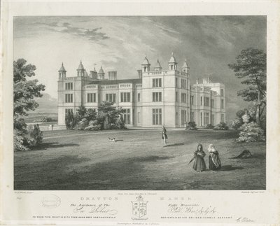 Drayton Bassett - "Drayton Manor": litografía, nd [1812-1863] de John Brandard
