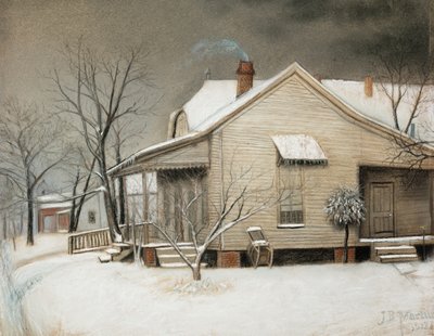 Casa en el Este de Dallas en la Nieve de John Breckinridge Martin