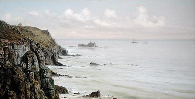 Una costa rocosa de John Brett