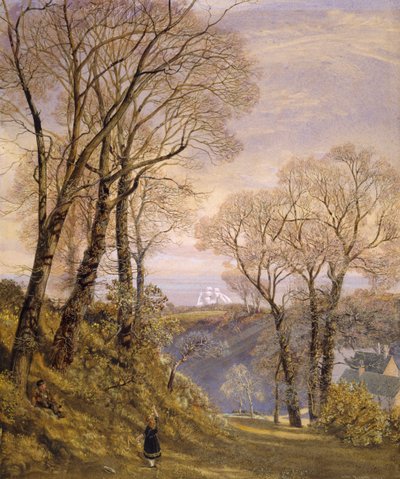 Febrero en la Isla de Wight, 1866 de John Brett
