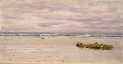 Kennack Sands, Cornwall, en marea baja, 1877 de John Brett