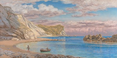 Rocas Man of War, costa de Dorset de John Brett