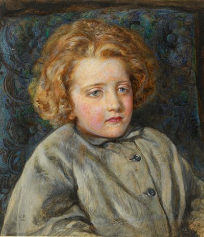 Retrato de Laura Theresa Epps Lady Alma-Tadema como niña de John Brett
