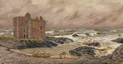Gale del sureste en el castillo de Portencross de John Brett