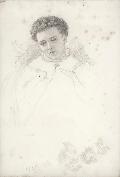 Retrato inacabado de una mujer de John Brett
