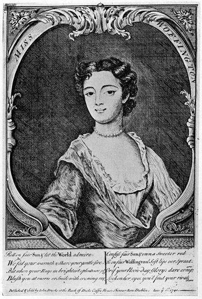 Margaret Peg Woffington 1720-1760, actriz irlandesa, siglo XVIII 1905 de John Brooks