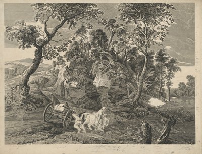 Paisaje con carro de John Browne after Sir Peter Paul Rubens