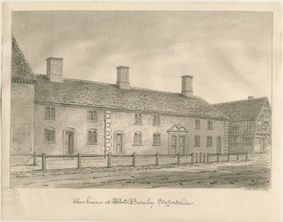 Almshouses de Abbots Bromley de John Buckler