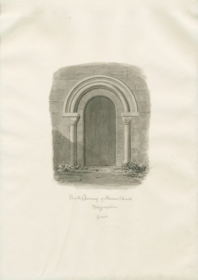 Iglesia de Alrewas - Puerta Norte de John Buckler