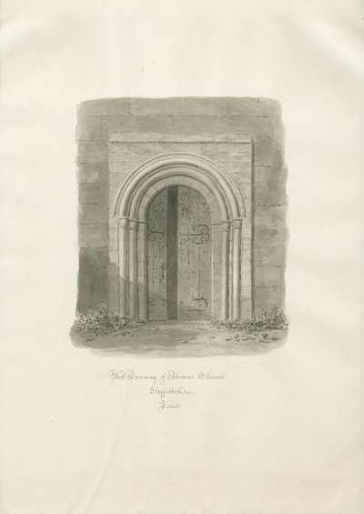 Iglesia de Alrewas - Puerta Oeste de John Buckler