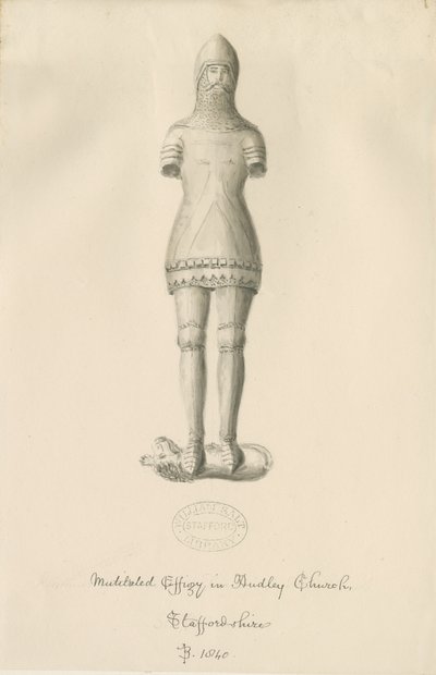 Monumentos de Audley - "Caballero de Audley" de John Buckler