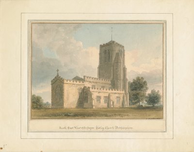 Bedfordshire - Iglesia Cockayne Hatley, 1817 de John Buckler