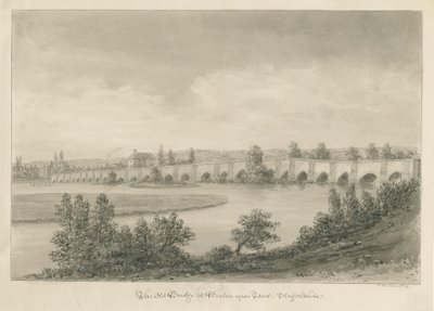 Burton-upon-Trent - Puente y Ciudad de John Buckler