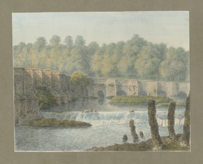 Burton-upon-Trent Bridge y Ciudad de John Buckler
