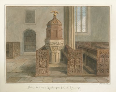 Cornwall - Iglesia de Kilkhampton de John Buckler