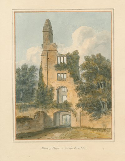 Dorset - Sherborne - Ruinas del castillo, 1802 de John Buckler