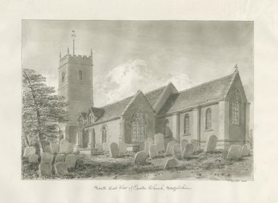 Iglesia de Enville: dibujo en sepia, 1846 de John Buckler