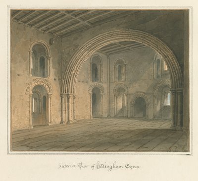 Essex - Hedingham [Castillo] - Interior, 1827 de John Buckler
