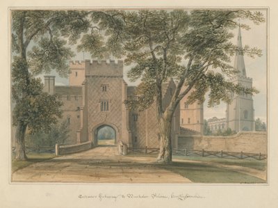 Huntingdonshire - Palacio de Buckden de John Buckler