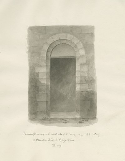 Interior de la Iglesia de Standon de John Buckler