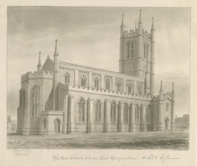 Lane End - Nueva Iglesia: dibujo en sepia de John Buckler
