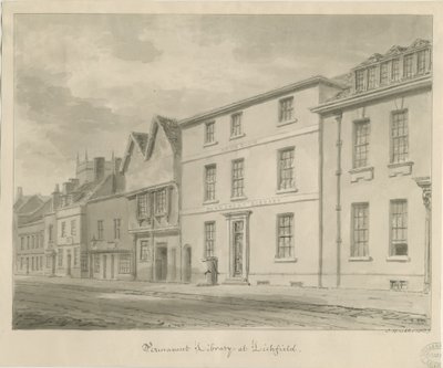 Lichfield - Biblioteca, 1833 de John Buckler