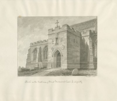Pórtico norte de la Iglesia de St. Michael, Lichfield de John Buckler