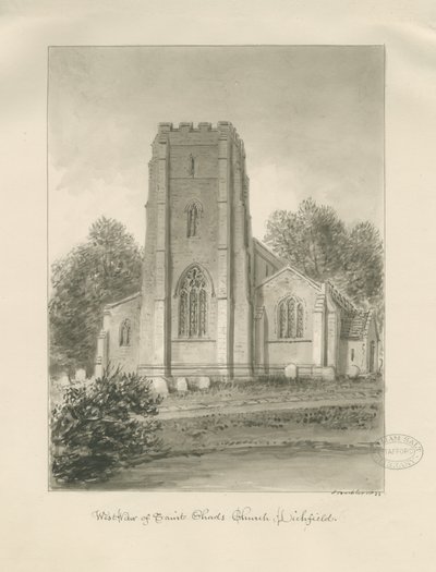 Lichfield - Iglesia de San Chad de John Buckler