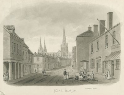 Lichfield - Vista de la calle de John Buckler