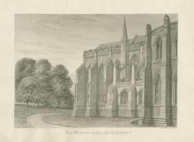 Catedral de Lichfield - Vista Norte de John Buckler