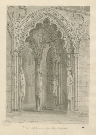 Catedral de Lichfield - Puerta Oeste de John Buckler