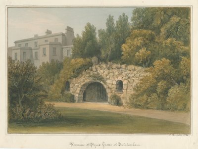 Middlesex - Twickenham - Gruta de Pope de John Buckler