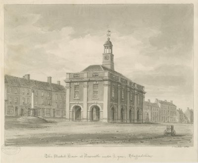 Newcastle-under-Lyme - Plaza del Mercado de John Buckler