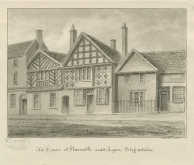 Newcastle-under-Lyme - Casas Antiguas de John Buckler