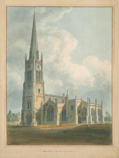 Oxfordshire - Iglesia de Bloxham de John Buckler