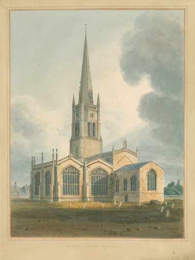 Oxfordshire - Iglesia de Bloxham de John Buckler